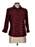 Foxcroft Stripes Red 3/4 Sleeve Button-Down Shirt Size 10 (petite) - photo 1