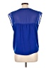 American Eagle Outfitters 100% Polyester Blue Sleeveless Blouse Size L - photo 2