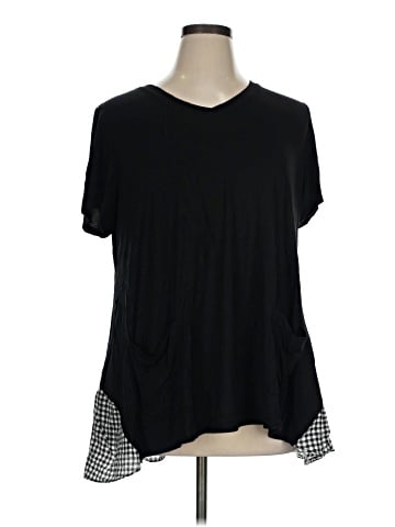 LOGO by Lori Goldstein Short Sleeve Top (view 1)