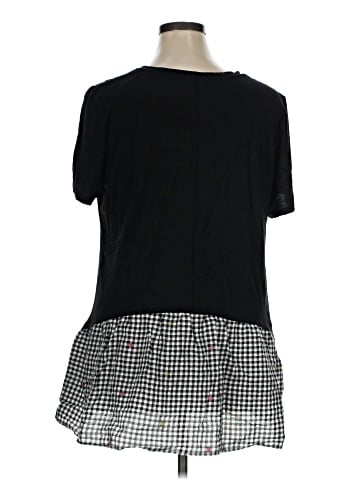 LOGO by Lori Goldstein Short Sleeve Top (view 2)