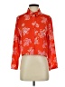 Open Edit Print Orange 3/4 Sleeve Blouse Size S - photo 1