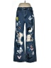 rue21 100% Cotton Graphic Blue Jeans Size 12 - photo 1
