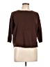 Melissa Paige Solid Brown Pullover Sweater Size L - photo 1