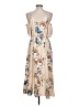 Shein Floral Tan Casual Dress Size L - photo 2