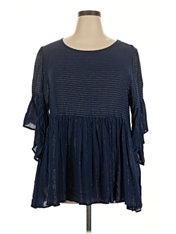Umgee 3/4 Sleeve Blouse (view 1)