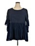 Umgee Blue 3/4 Sleeve Blouse Size XXL - photo 1