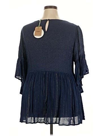 Umgee 3/4 Sleeve Blouse (view 2)