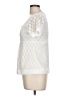 R.Q.T 100% Nylon Ivory Short Sleeve Blouse Size L (petite) - photo 6