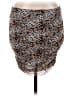 Un Deux Trois 100% Polyester Animal Print Brown Casual Skirt Size XL - photo 2