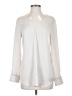 CAbi 100% Polyester Ivory Long Sleeve Polo Size S - photo 1