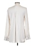 CAbi 100% Polyester Ivory Long Sleeve Polo Size S - photo 2