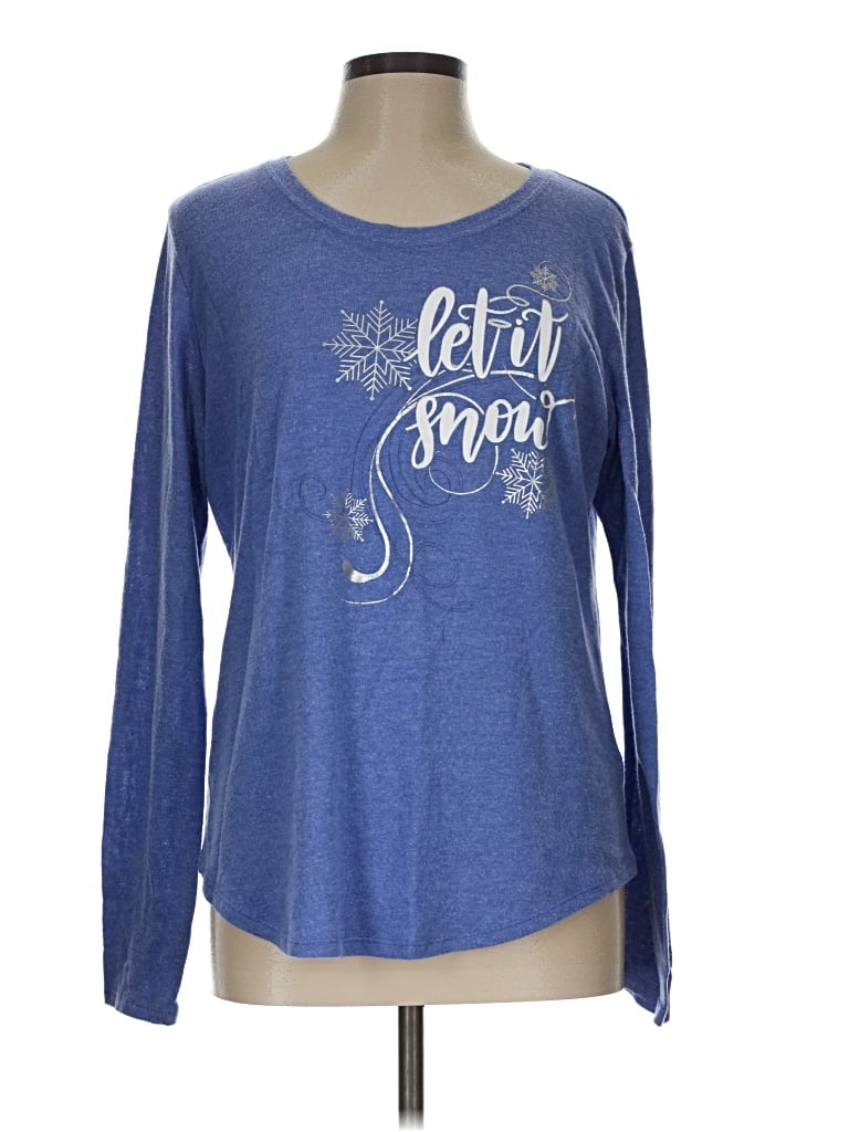 Pre-owned Holiday Time Pullover Sweater In Blue