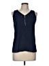 Fortune + Ivy 100% Polyester Blue Sleeveless Top Size M - photo 1