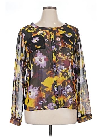 Newport News Long Sleeve Blouse (view 1)