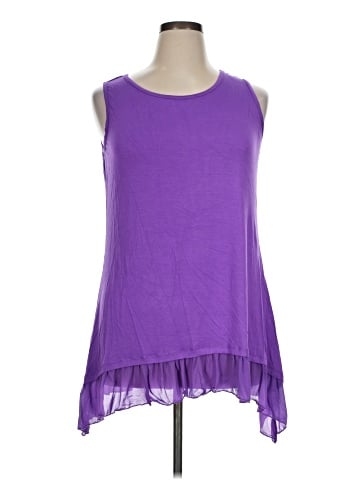 LOGO by Lori Goldstein Sleeveless Blouse (view 1)