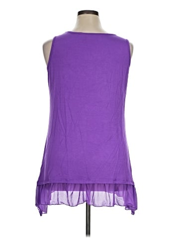 LOGO by Lori Goldstein Sleeveless Blouse (view 2)