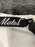 Motel 100% Polyester Metallic Silver White Casual Skirt Size XXS - photo 3