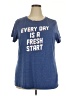 Torrid Blue Short Sleeve T-Shirt Size 2X Plus (2) - photo 1