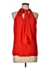 Worthington 100% Polyester Red Sleeveless Blouse Size L (petite) - photo 1