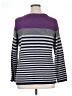 Talbots Outlet Stripes Purple Pullover Sweater Size XL - photo 2