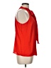 Worthington 100% Polyester Red Sleeveless Blouse Size L (petite) - photo 4