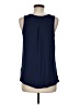 Fortune + Ivy 100% Polyester Blue Sleeveless Blouse Size M - photo 2