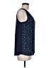 Fortune + Ivy 100% Polyester Blue Sleeveless Blouse Size M - photo 4