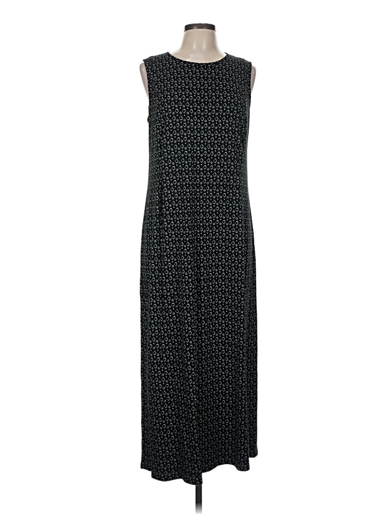 Pre-owned Jjill Casual Dress In Black