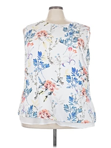 Rose + Olive Sleeveless Blouse (view 1)
