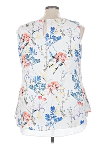 Rose + Olive Sleeveless Blouse (view 2)