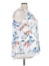 Rose + Olive 100% Polyester Floral White Sleeveless Blouse Size 3X - photo 4