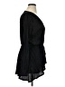 ASOS 100% Polyester Black Long Sleeve Blouse Size 14 - photo 4