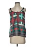 Pixley 100% Polyester Teal Sleeveless Blouse Size S - photo 1