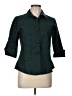 Foxcroft Green 3/4 Sleeve Button-Down Shirt Size 10 (petite) - photo 1