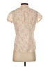 Gap 100% Cotton Floral Ivory Short Sleeve Blouse Size 2 - photo 2