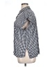 Style&Co 100% Rayon Checkered-gingham Blue Short Sleeve Blouse Size XL - photo 5