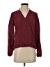 Drew Burgundy Long Sleeve Blouse Size XS - photo 1