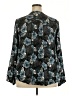 Torrid 100% Polyester Floral Teal 3/4 Sleeve Blouse Size 2X Plus (2) - photo 2