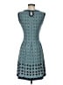 Max Studio Print Blue Casual Dress Size XS - photo 2