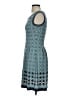 Max Studio Print Blue Casual Dress Size XS - photo 5