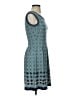 Max Studio Print Blue Casual Dress Size XS - photo 4