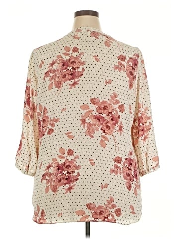 Rose + Olive 3/4 Sleeve Blouse (view 2)