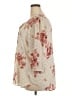 Rose + Olive 100% Polyester Floral Ivory 3/4 Sleeve Blouse Size 2X - photo 5