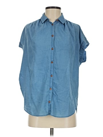 Madewell Central Shirt in Bright Indigo (view 1)
