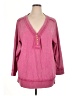 White Birch 100% Cotton Pink Pullover Sweater Size XL - photo 1