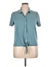 Green Envelope Teal Short Sleeve Button-Down Shirt Size XL - photo 1