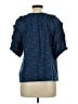 Faherty Blue Short Sleeve Blouse Size L - photo 2