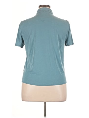 Green Envelope Short Sleeve Button-Down Shirt (view 2)