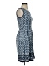 Max Studio Paisley Blue Casual Dress Size XS - photo 4
