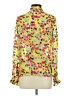 Saloni Print Yellow Long Sleeve Blouse Size 4 - photo 2
